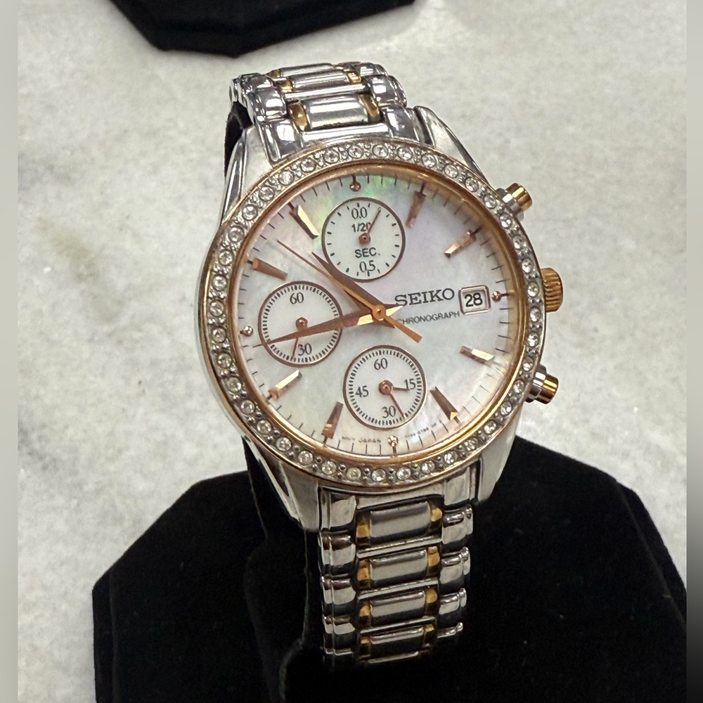 Seiko Two-Tone Diamond Accent Watch